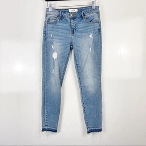 Pistola Distressed Raw Hem Skinny Jeans Women's Size 26